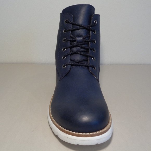 Dingo Size 10 M BLACK TOP Navy Leather Lace Boots New Men\'s Shoes main image 11